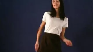 My cousin Vladka a natural brunette with a shaved pussy did a porn audition