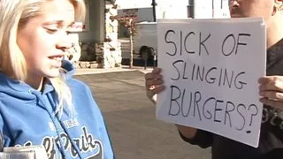 Blonde Slut Kissy Gets Rammed By Two Big Dicks In Her Ass