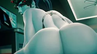 Widowmaker Riding Dick At The Office