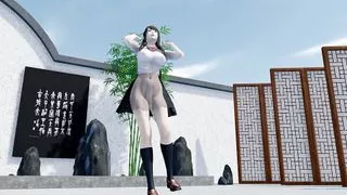 Transparent clothes, Japanese student, big tits, shaved, sexy dancing, virgin, tight pussy