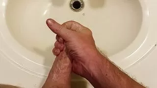 Was washing up until I got excited