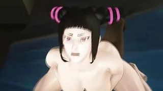 Juri Han Riding Hard Cock