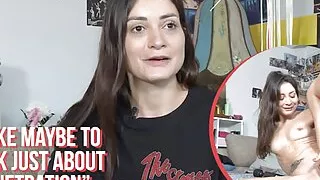 Ersties - Sexy Brunette Babe Plays With Herself Before Using the Magic Wand