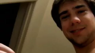 Athletic jock Zack Randall masturbates and cums on his abs