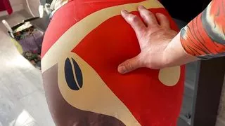 The dress does not prevent a mature lady from having anal sex