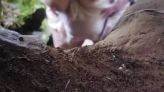 Fucking bbw wife outdoors.