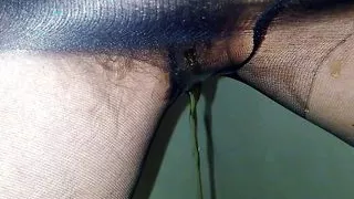 Black Countess Peeing for You Again, in Nylon