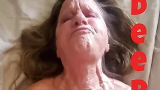 Extreme Granny Married Slut Leslie Sucks, Licks And Cums Like A Cheating Whore Wife On Daddy's Thick Cock