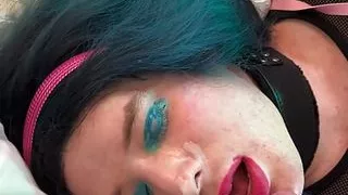 Cumshot auf Transfrau POV