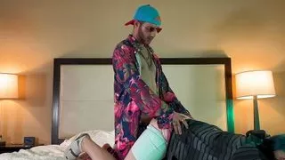 First Time Rapper Fucks Hot Transgender in Chastity