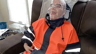 Mar 15 2023 - Punishment top + PROs Hiviz Stormjacket = Very punishing airlessness