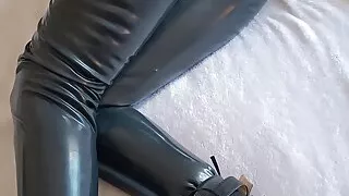 PREVIEW Laura is wearing a condom latex catsuit and high heels, roughly fucked and throatfucked