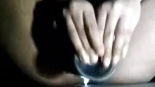 Asian girl masturbating