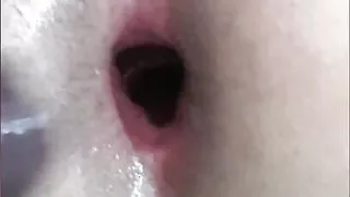 Close Up Anal  Gapping Dildo Play KL