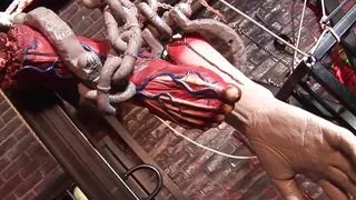 Stepmom caught stepson jerking his big cock and handjob him