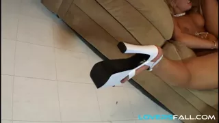 Titty fucking anal slut gives head