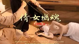 XK8133 - Foursome Sex - A Chinese Ghost Story With Foursome Sex - Blowjob - Creampie - MMF Threesome