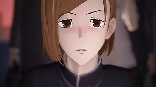 Nobara Kugisaki - intense sex on the train (Jujutsu Kaisen Hentai Anal) by MagMallow