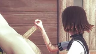 Hentai Uncensored - Mia jerk off and fucked with creampie