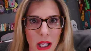 Busty POV MILF in lingerie gets fucked after footjob