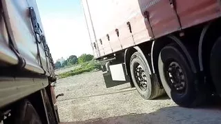 Truck pissing