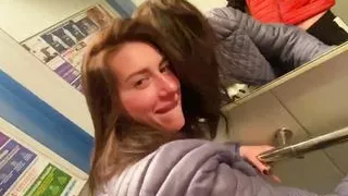 Nymphomaniac neighbor hot public fuck in elevator