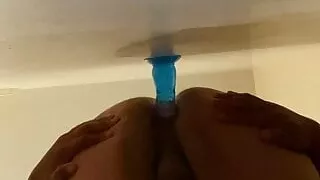 Using my new dildo! It slid in easy