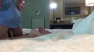 Police Officer Fucks Tgirl in Chastity