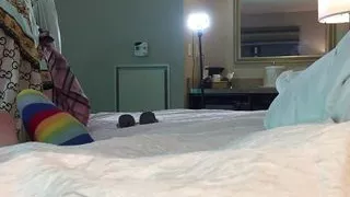 Rapper Fucks Hot Tgirl in Chastity