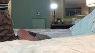 Rapper Fucks Tgirl in Chastity