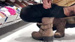 Shopping without panties Minerva 1