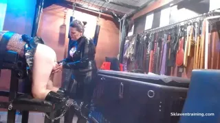 Alte Domina Zerstort Opa Den Hintern