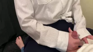 A Student Jerks To Her Teacher And Gets Shots Of Cum On Her Skirt