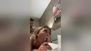 Two Friends Enjoying A Pretty Horny Girl After Clubbing