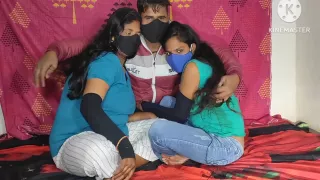 Leaving The Two Stepsisters Alone A Tongue Boy Fiercely Beat Both The Stepsister 2bahano Ko Ek Sath Milakar Choda 1 Boy