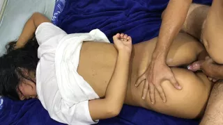 Tight Pussy Slut Creampied By Roommate After Hard Fuck