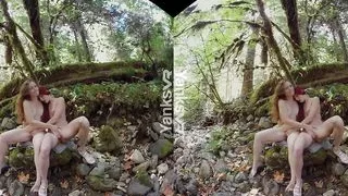 Yanks Lesbians Ana Molly And Belle Masturbating In 3D