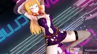 sexy bitch ahegao babe Erotic crouching dance sexy Marisa Kirisame Touhou mmd r18 3d hentai public show