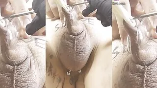 Piercing penis glans, cock head. TATTOO slave, Korean elegant and sexy goddess_20230318