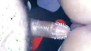 wife Big ass fukhed by husband small Dick use condom dildo dogysyle