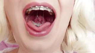 Latex Medical Gloves and Eating Ice Cream (Food Fetish) with Braces (Arya Grander)