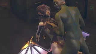 Hentai 3D ( HS04) - Succubus and Monster