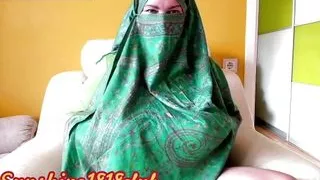 Green Hijab Burka Mia Khalifa cosplay big tits Muslim Arabic webcam sex 03.20