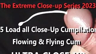 The Extreme Close-up Series -  15 Load Cumpilation all Close-Up POV Cumshots with Live Audio