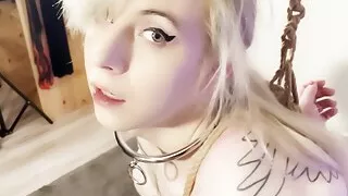 Submissive Trans TIED made to SQUIRTE