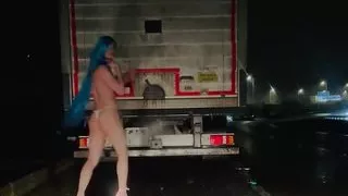 Flashing on road