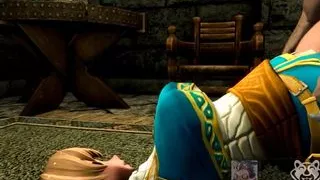 Himechan cheating Wife Milf at the bar public 3d hentai cosplay roleplay