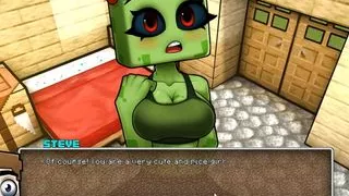 HornyCraft Minecraft Parody Hentai game PornPlay Ep.21 creeper girl gave us a public titjob on the beach