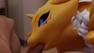 Sexy big ass Renamon pleasing you POV