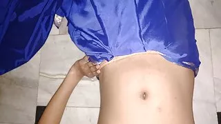 Indian sissy in silk saree